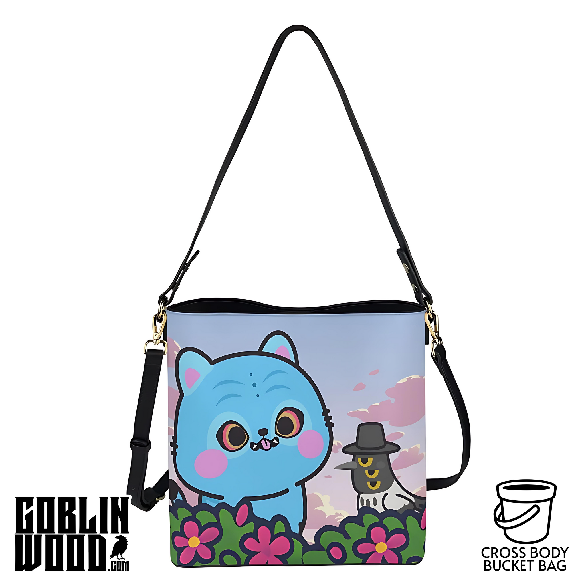 Derp - Crossbody Bucket Bag - KPop Demon Hunters Inspired - Goblin Wood Exclusive
