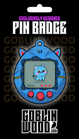 Derp - Acrylic Tamagotchi Pin Badge - KPop Demon Hunters Inspired - Goblin Wood Exclusive