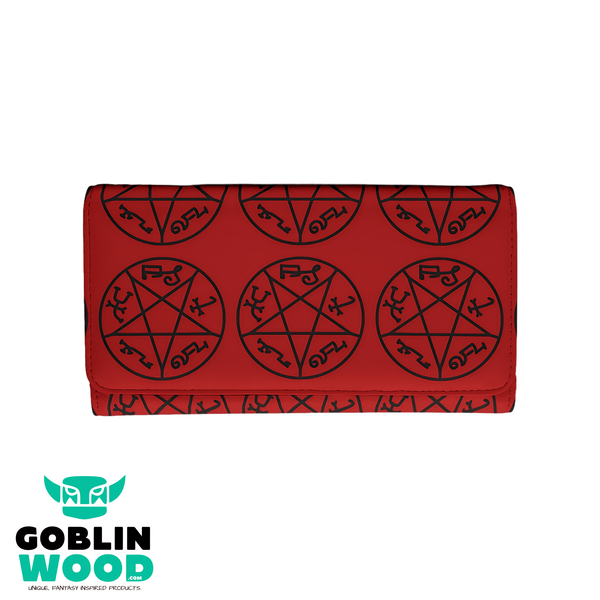 Devils Trap (Red) - Supernatural Inspired Purse - Goblin Wood Exclusive - Goblin Wood