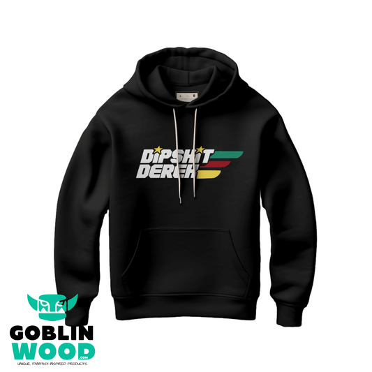 Dipshit - Black Premium Hoody - Stranger Things Inspired - Goblin Wood Exclusive - Goblin Wood