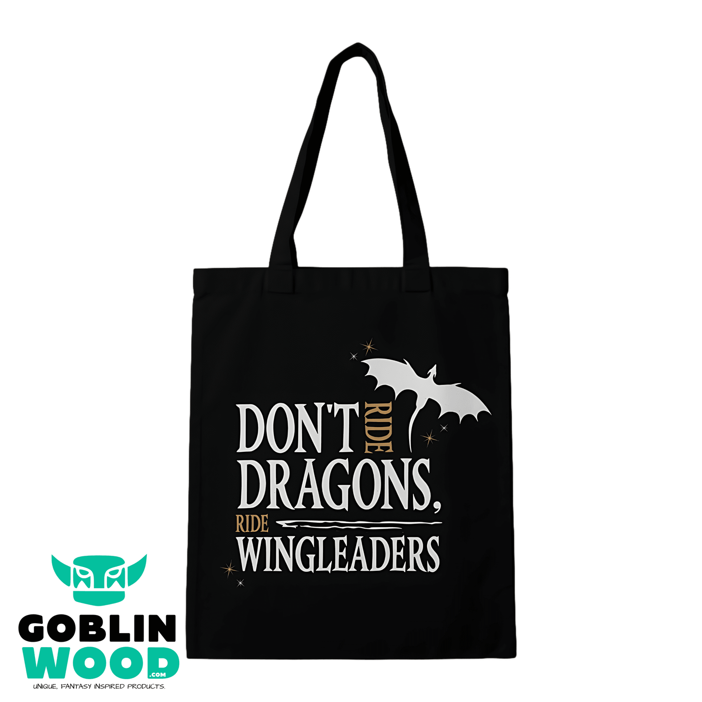 Don't Ride - Black Tote Bag -  - Goblin Wood Exclusive - Goblin Wood