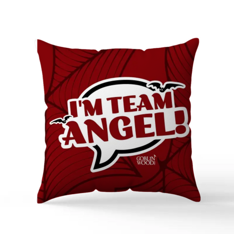 I'm Team Angel! Scatter Cushion - Buffy Inspired Goblin Wood Exclusive