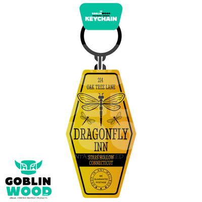 Dragon Fly Inn - Acrylic Keychain - Gilmore Girls Inspired - Goblin Wood Exclusive - Goblin Wood