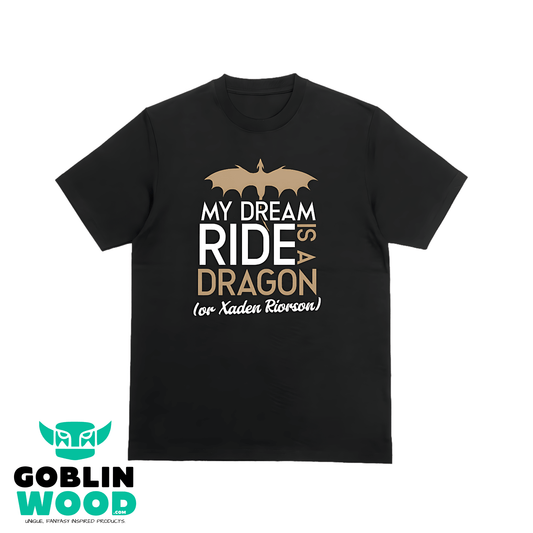 Dream Ride Dragon - Premium T-Shirt - Fourth Wing Inspired - Goblin Wood Exclusive - Goblin Wood