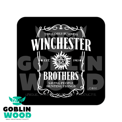Drink Up - Drinks Coaster - Supernatural Inspired - Goblin Wood Exclusive