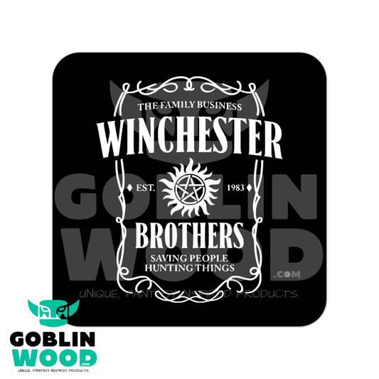 Drink Up - Drinks Coaster - Supernatural Inspired - Goblin Wood Exclusive - Goblin Wood