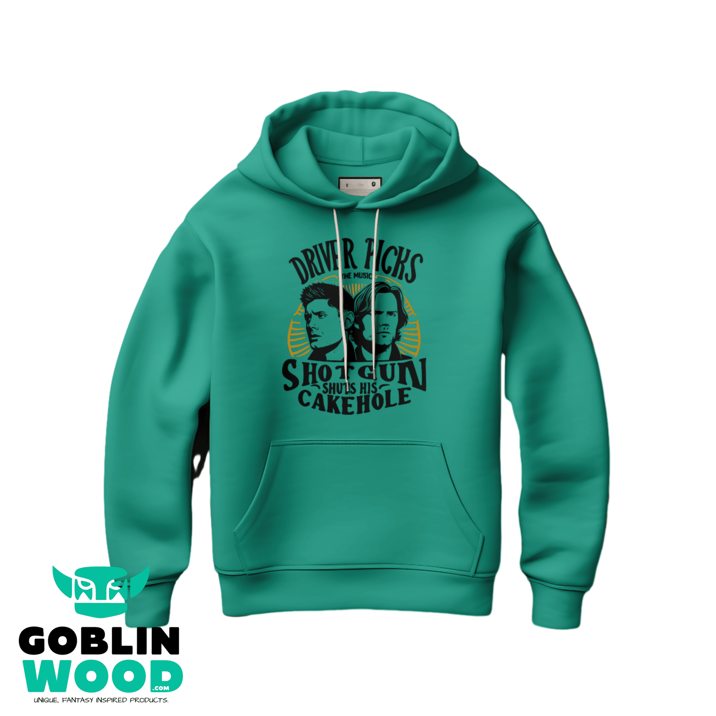 Driver - Teal Premium Hoody - Supernatural Inspired - Goblin Wood Exclusive - Goblin Wood