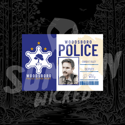 Dwight 'Dewey' Riley - Woodsboro Police ID Card - Scream Inspired - Sumthin Wicked Exclusive - Goblin Wood