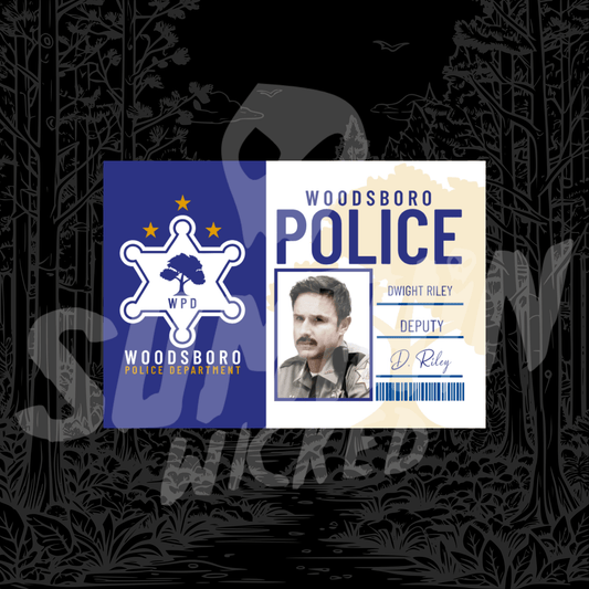 Dwight 'Dewey' Riley - Woodsboro Police ID Card - Scream Inspired - Sumthin Wicked Exclusive - Goblin Wood