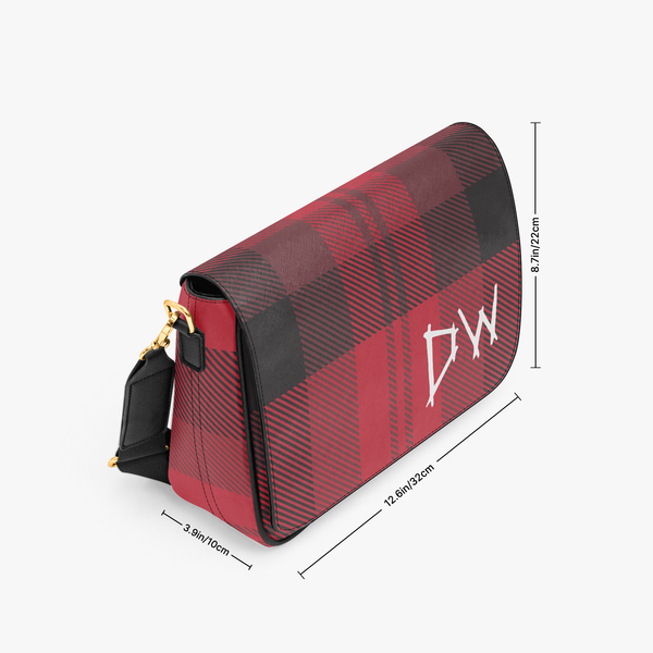 DW Plaid - PU Cross Body Hand Bag - Supernatural Inspired - Goblin Wood Exclusive