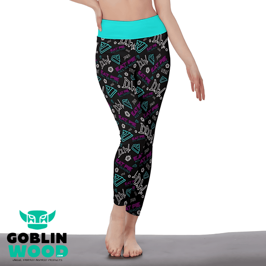 Eat Pie - AOP Ladies Leggings - Supernatural Inspired - Goblin Wood Exclusive - Goblin Wood