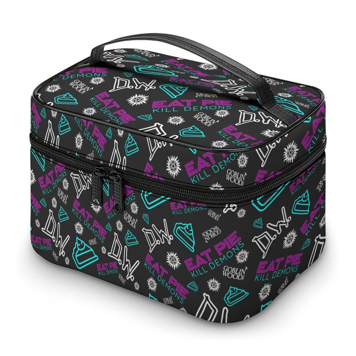Eat Pie - AOP Toiletry Bag - Supernatural Inspired - Goblin Wood Exclusive - Goblin Wood
