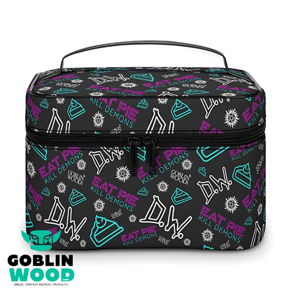 Eat Pie - AOP Toiletry Bag - Supernatural Inspired - Goblin Wood Exclusive - Goblin Wood