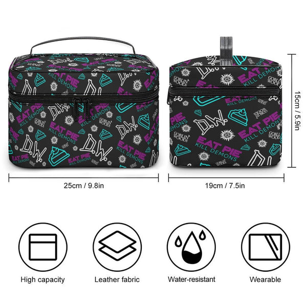 Eat Pie - AOP Toiletry Bag - Supernatural Inspired - Goblin Wood Exclusive - Goblin Wood