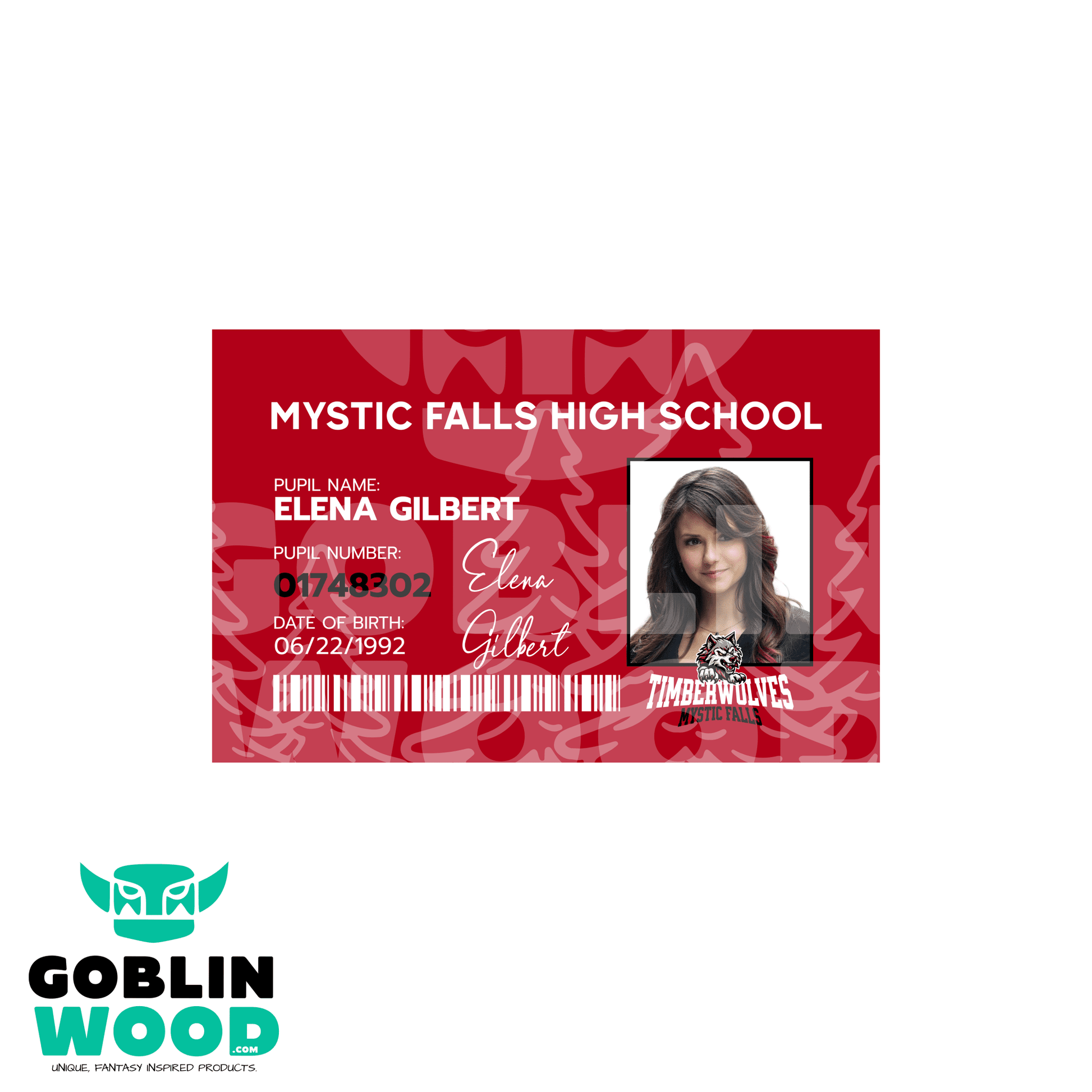 Elena Gilbert - Mystic High ID Card -  - Goblin Wood Exclusive - Goblin Wood