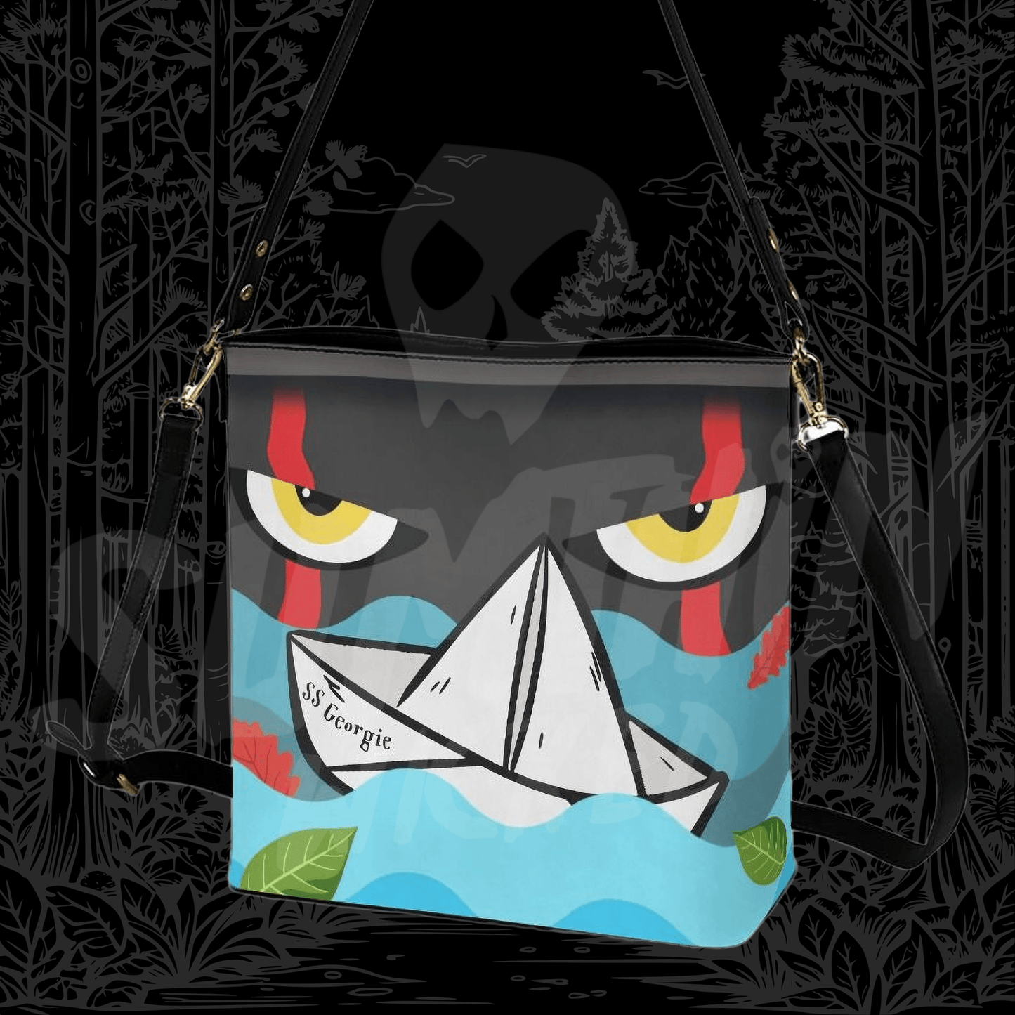Eyes - Cross Body Bucket Bag - IT Inspired - Sumthin Wicked Exclusive - Goblin Wood