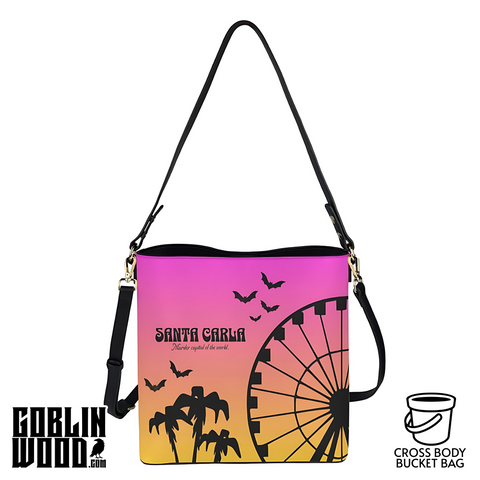 Santa Carla (Fairground) - Crossbody Bucket Bag - The Lost Boys Inspired - Goblin Wood Exclusive