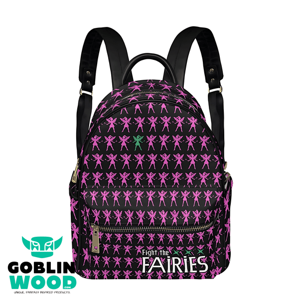 Fight The Fairies - AOP Print Mini Backpack - Supernatural Inspired - Goblin Wood Exclusive - Goblin Wood