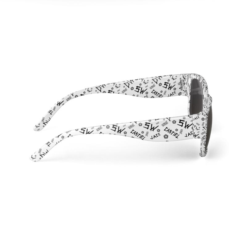 Initials (White) - AOP Sunglasses - Goblin Wood Exclusive