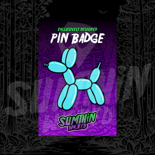 Floaty - Acrylic Pin Badge - Killer Klowns From Outer Space Inspired - Sumthin Wicked Exclusive - Goblin Wood