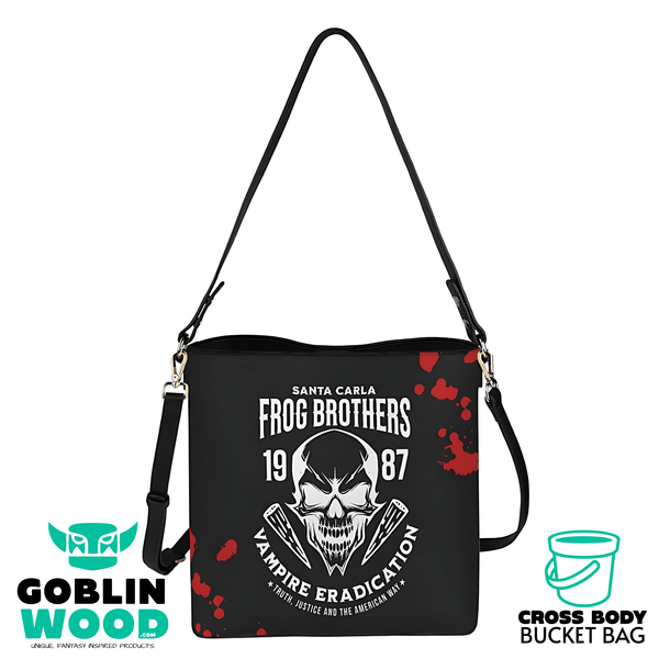 Frog Brothers - Crossbody Bucket Bag - The Lost Boys Inspired - Goblin Wood Exclusive - Goblin Wood
