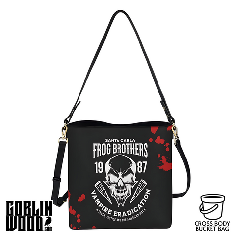 Frog Brothers - Crossbody Bucket Bag - The Lost Boys Inspired - Goblin Wood Exclusive