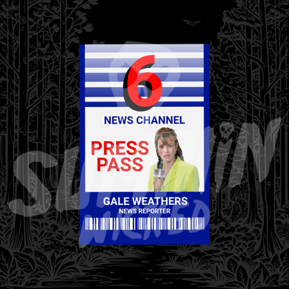 Gale Weathers - Channel 6 News ID Card - Scream Inspired - Sumthin Wicked Exclusive - Goblin Wood
