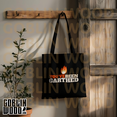 You've Been Garthed - Black Tote Bag - Supernatural Inspired - Goblin Wood Exclusive