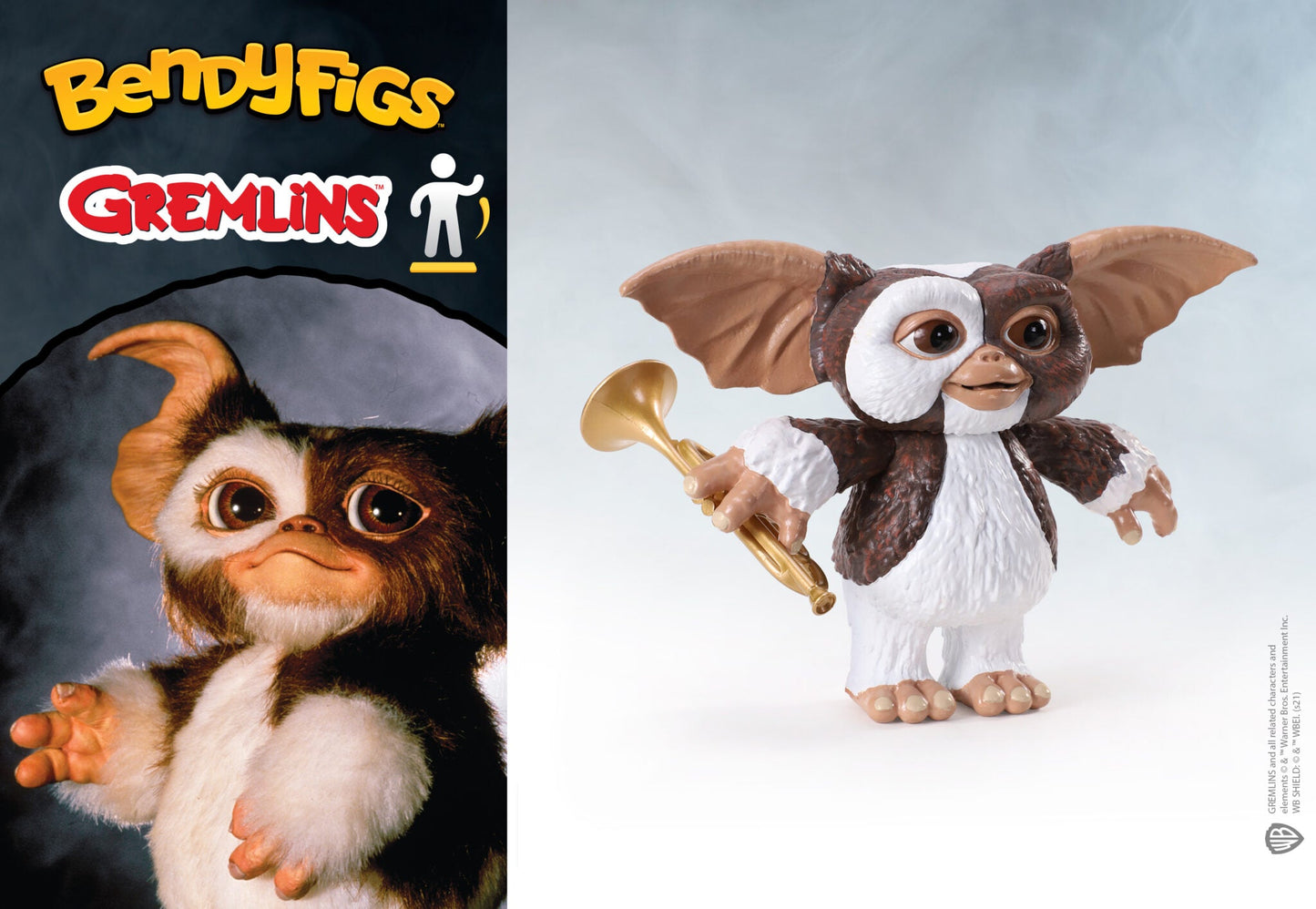 Gizmo - BendyFig - The Noble Collection - Gremlins - Goblin Wood
