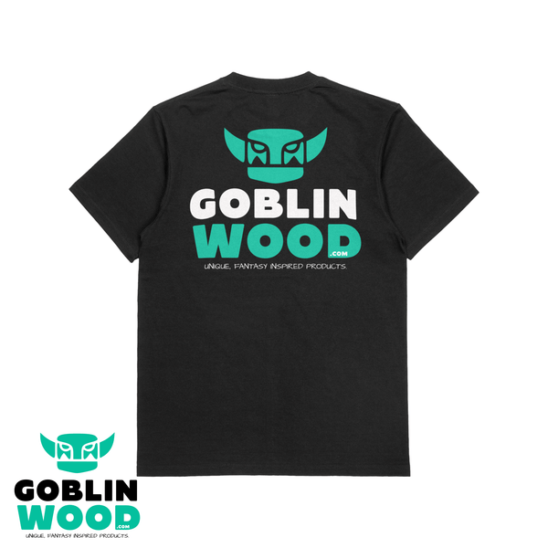 Goblin - Premium Back and Front Branded Black T-Shirt - Goblin Wood Exclusive - Goblin Wood