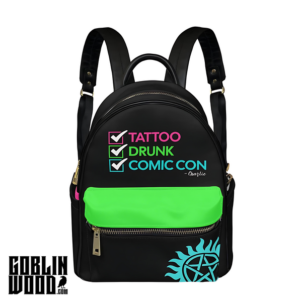 Charlie (Green) - Mini Backpack - Supernatural Inspired - Goblin Wood Exclusive