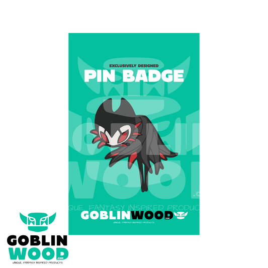 Grimm - Acrylic Pin Badge - Hollow Knight Inspired - Goblin Wood Exclusive - Goblin Wood