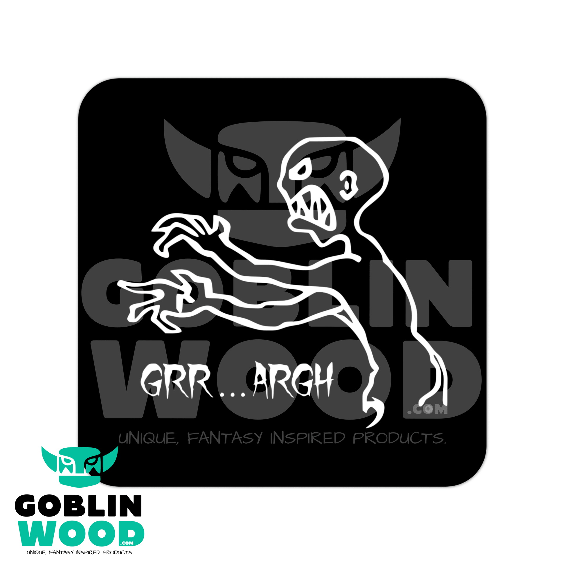 Grr...Argh - Drinks Coaster - Angel - Goblin Wood Exclusive - Goblin Wood