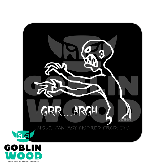 Grr...Argh - Drinks Coaster - Buffy Inspired - Goblin Wood Exclusive - Goblin Wood