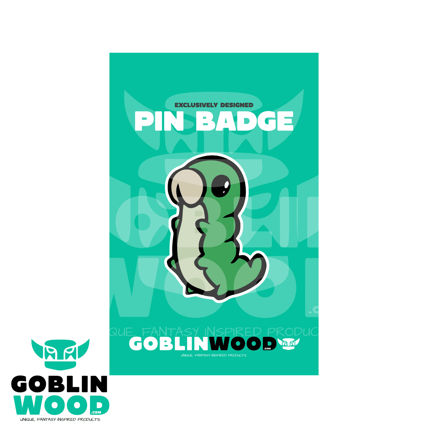 Grub - Acrylic Pin Badge -  - Goblin Wood Exclusive - Goblin Wood