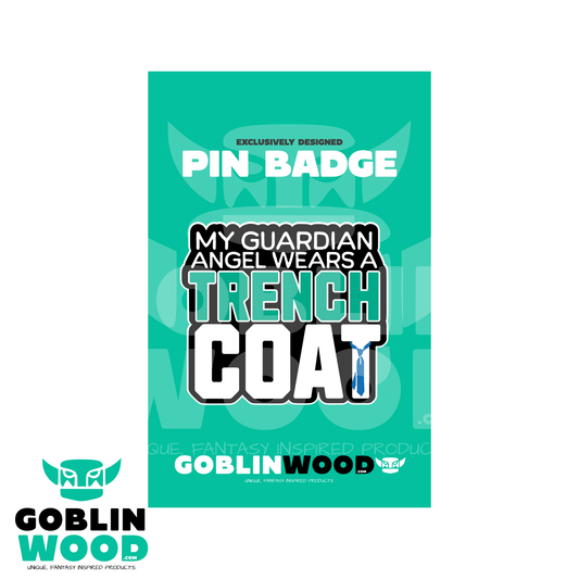 Guardian Angel - Acrylic Pin Badge - Supernatural Inspired - Goblin Wood Exclusive - Goblin Wood
