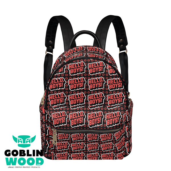 Hello, Boys! - AOP Print Mini Backpack - Supernatural Inspired - Goblin Wood Exclusive - Goblin Wood