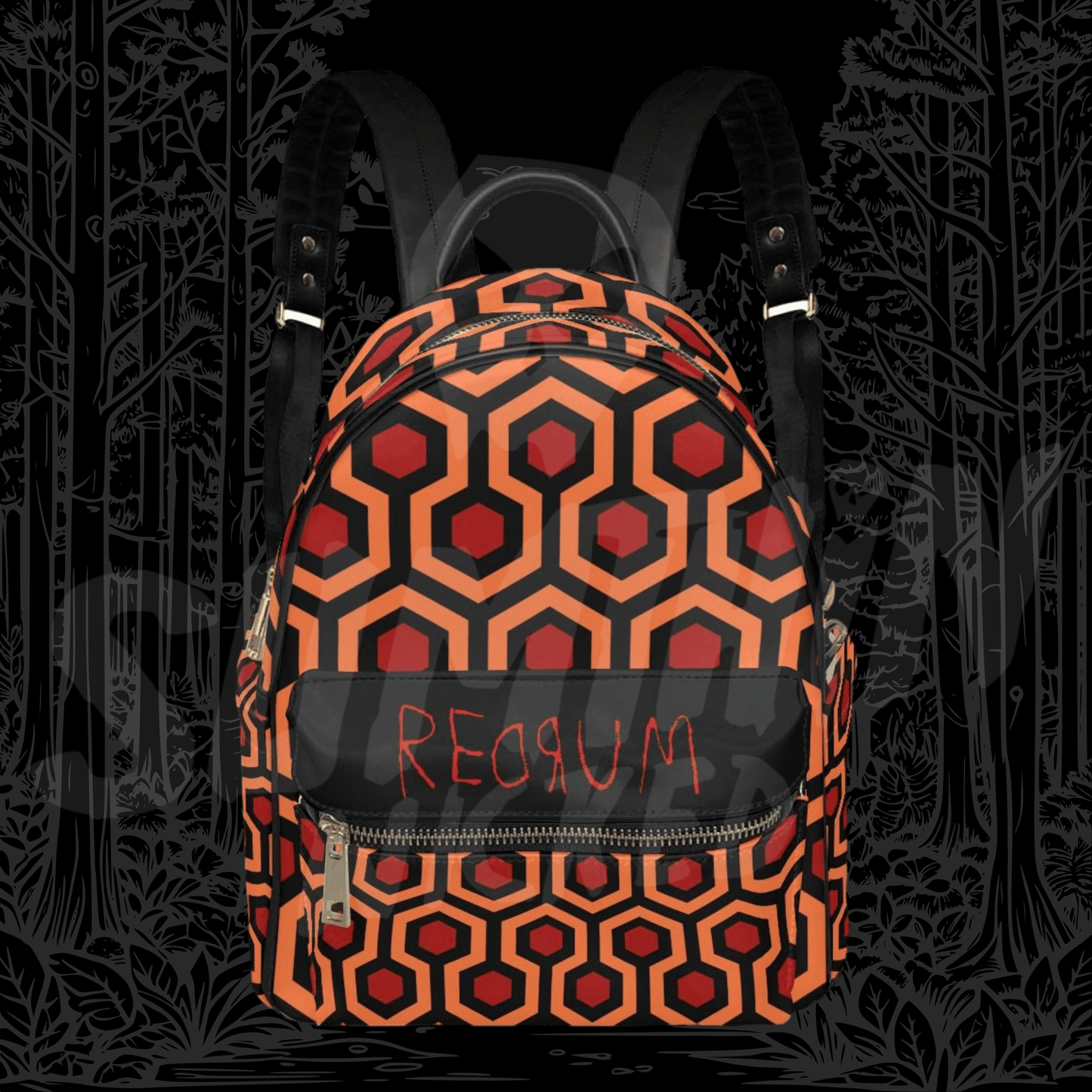 Here's Johnny! - AOP PU Mini Backpack - The Shining Inspired - Sumthin Wicked Exclusive - Goblin Wood