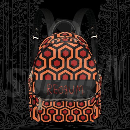 Here's Johnny! - AOP PU Mini Backpack - The Shining Inspired - Sumthin Wicked Exclusive - Goblin Wood
