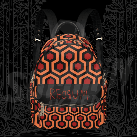 Here's Johnny! - AOP PU Mini Backpack - The Shining Inspired - Sumthin Wicked Exclusive - Goblin Wood
