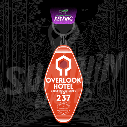 Here's Johnny! - Overlook Hotel - Acrylic Key Fob Keychain - The Shining Inspired - Sumthin Wicked Exclusive - Goblin Wood