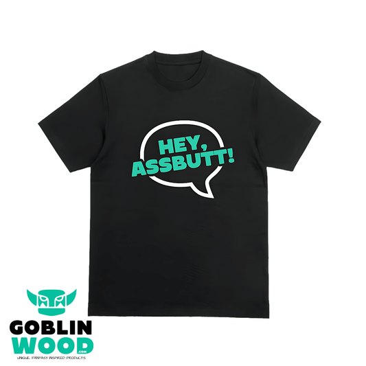 Hey, Assbutt! - Black Premium T-Shirt - Supernatural Inspired - Goblin Wood Exclusive - Goblin Wood