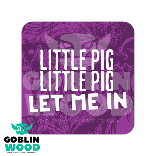 Hog - Drinks Coaster - The Walking Dead Inspired - Goblin Wood Exclusive - Goblin Wood