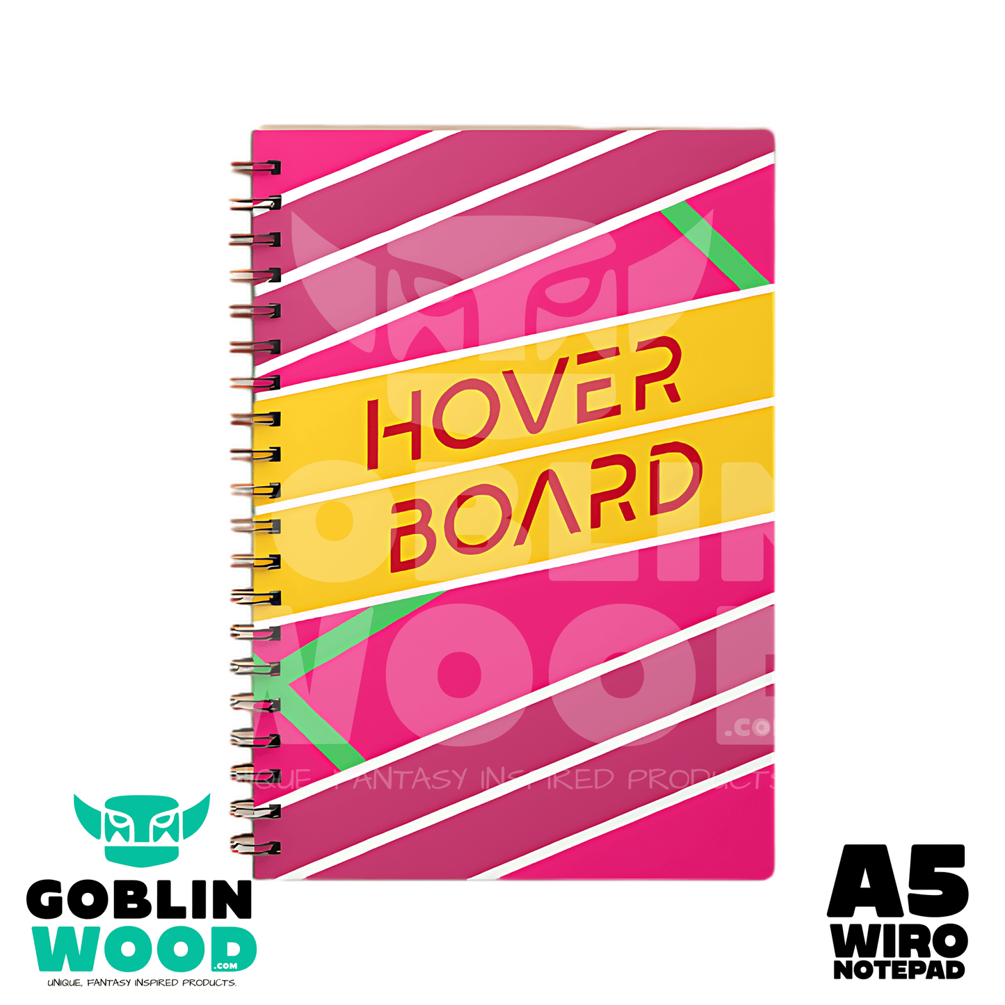 Hoverboard - A5 AOP Lined Notebook - BTTF Inspired - Goblin Wood Exclusive - Goblin Wood