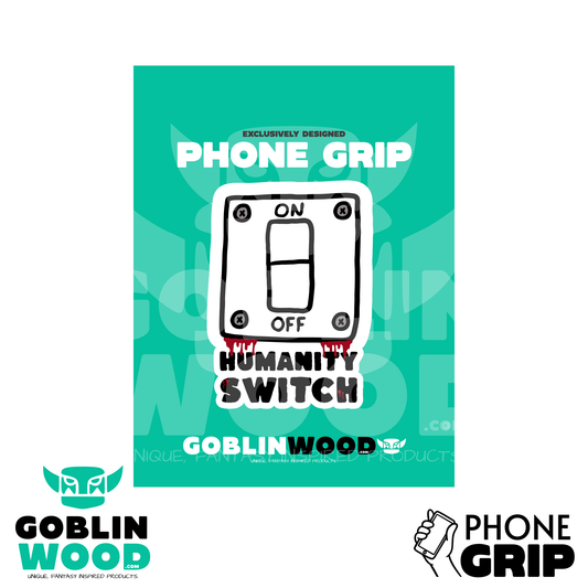Humanity Switch - Acrylic Phone/Kindle Grip - TVD Inspired - Goblin Wood Exclusive - Goblin Wood
