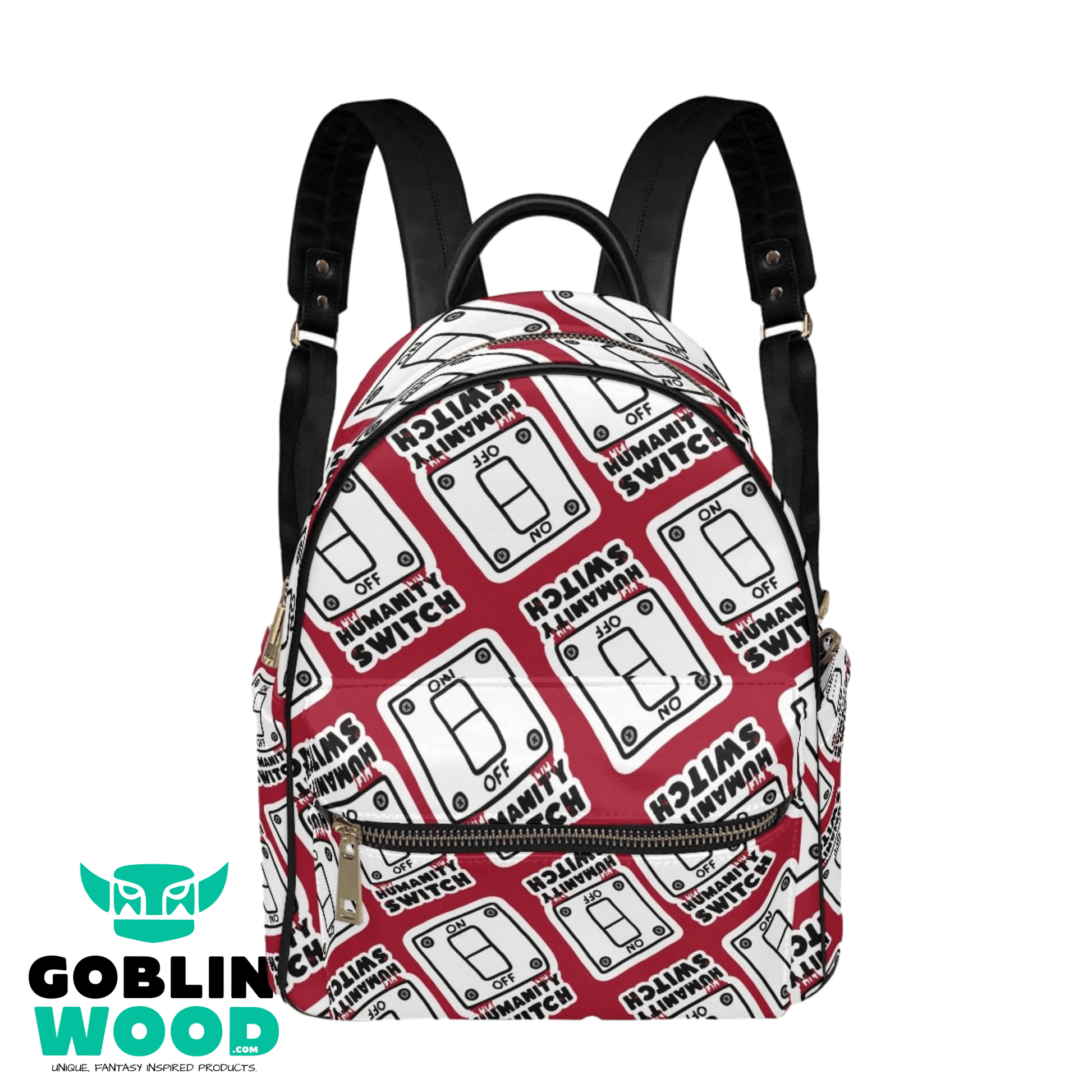 Humanity Switch - AOP Print Mini Backpack - TVD Inspired - Goblin Wood Exclusive - Goblin Wood