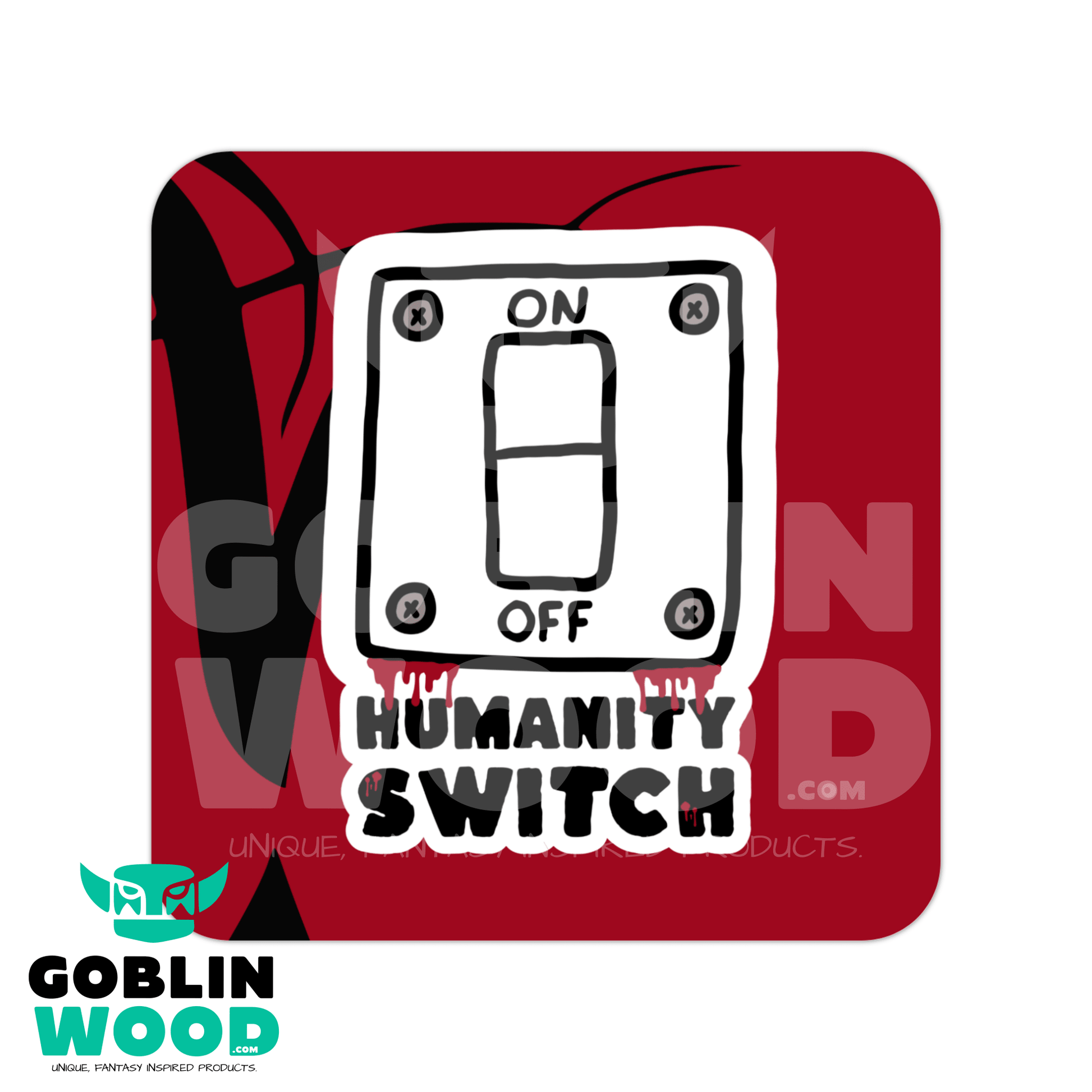 Humanity Switch - Drinks Coaster -  - Goblin Wood Exclusive - Goblin Wood