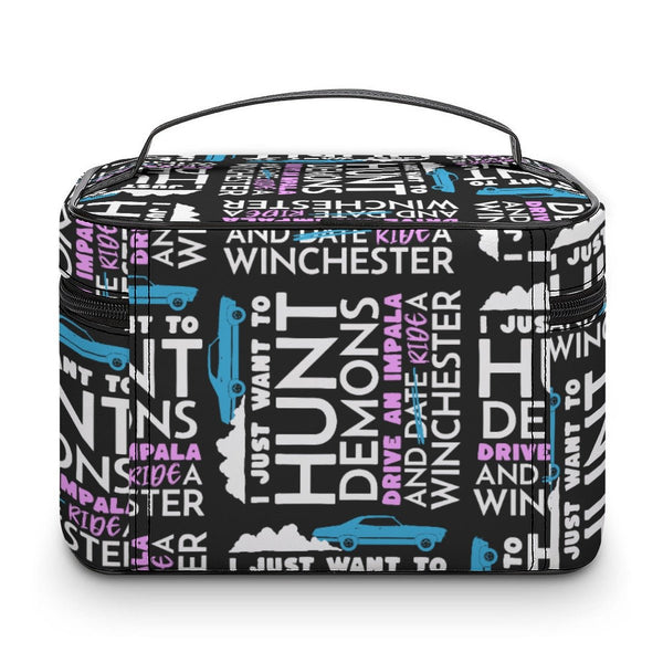 Hunt. Drive. Ride - AOP Toiletry Bag - Supernatural Inspired - Goblin Wood Exclusive - Goblin Wood