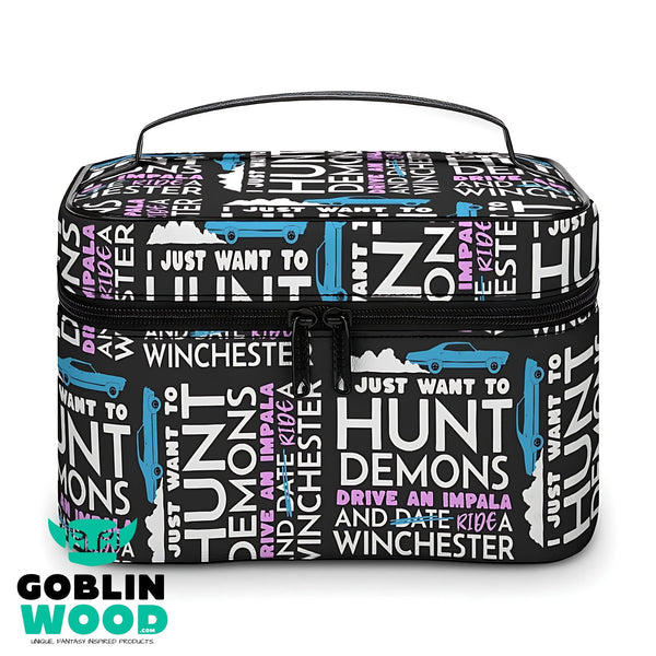 Hunt. Drive. Ride - AOP Toiletry Bag - Supernatural Inspired - Goblin Wood Exclusive - Goblin Wood