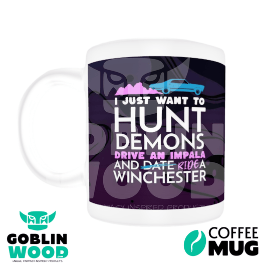 Hunt Drive Ride - Coffee Mug - Supernatural Inspired - Goblin Wood Exclusive - Goblin Wood